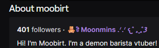 moobirt's tweet photo. I had a goal to reach 400 followers before my birthday next week and I just hit it! Thank you so much! Maybe 500 before the end of the year?? 👀 https://t.co/kyWb92ft2h