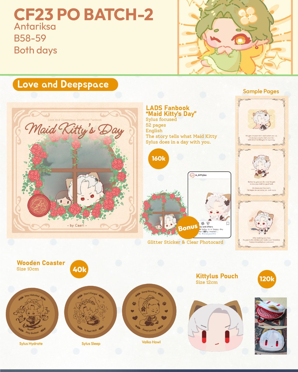 caerilorem's tweet photo. ❤️+🔁 is appreciated!
Hi! I'm opening another quick PO Batch-2!
⌛️Open until 2 Okt 2026
💌Pick up & Mail Order!
💕Fandom: Original, LADS, Zelda
🧩Booth: B58-59 Antariksa
🔗Link to form below👇
#cf23 #comifuro23 #cf23PO https://t.co/VZ8bHu07TC