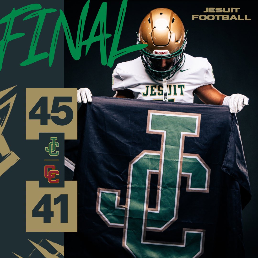 jhspdxfootball's tweet photo. Crusaders win in a thriller. 
Jesuit: 45
Central Catholic: 41 https://t.co/21p0sMnq3j