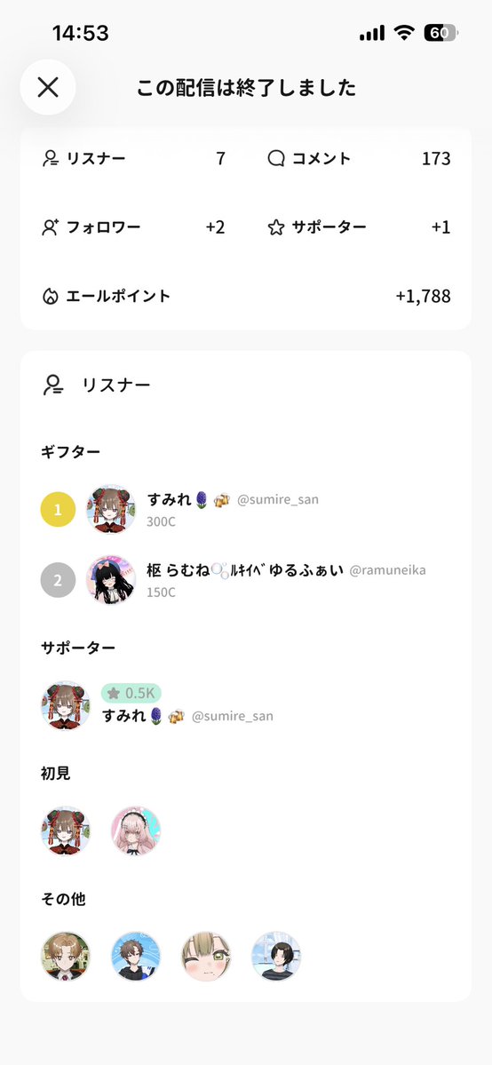 Neff1029's tweet photo. ☀お昼配信来てくださってありがとうございました！ 

沢山のギフト、コメント、フォローしてくださった方々も本当にありがとうございます!

いろんなお話ができてとても楽しい配信でした☺
また夜に時間があれば配信します！
お時間あえばぜひ来てください！ https://t.co/PvOLWmvlKv