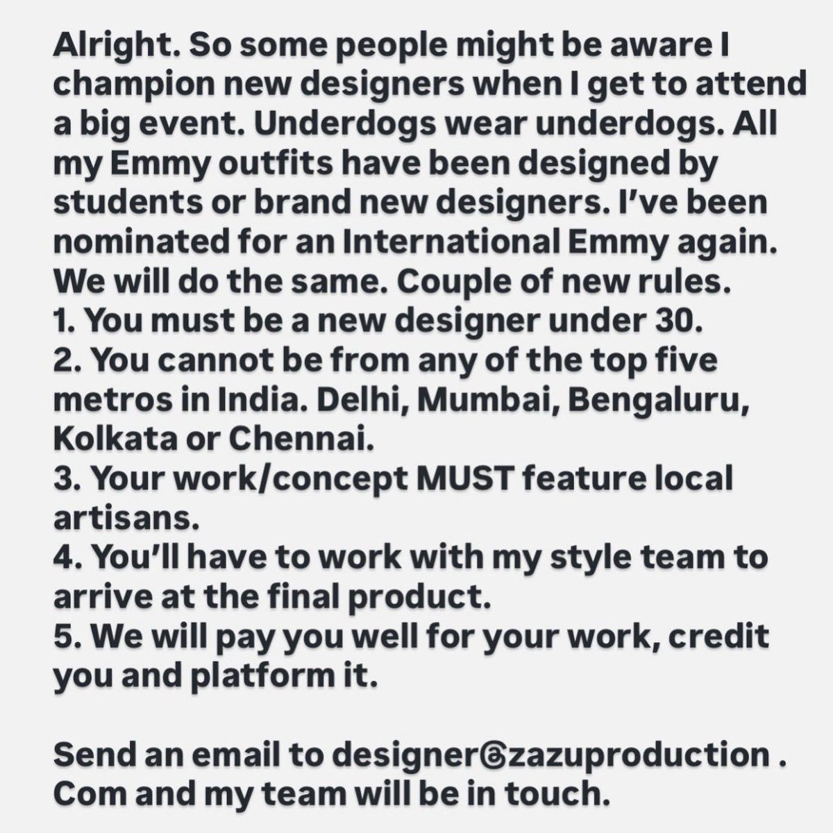 thevirdas's tweet photo. ATTENTION new designers. https://t.co/ytuBgUbL4B