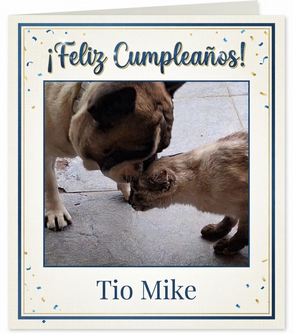 AranchaArribas's tweet photo. Taffy, Mina, Manuel y por supuesto yo, te deseamos un muy feliz cumpleaños ✨️ 🎂 
@mikemoratinos https://t.co/GoT2zqncQu