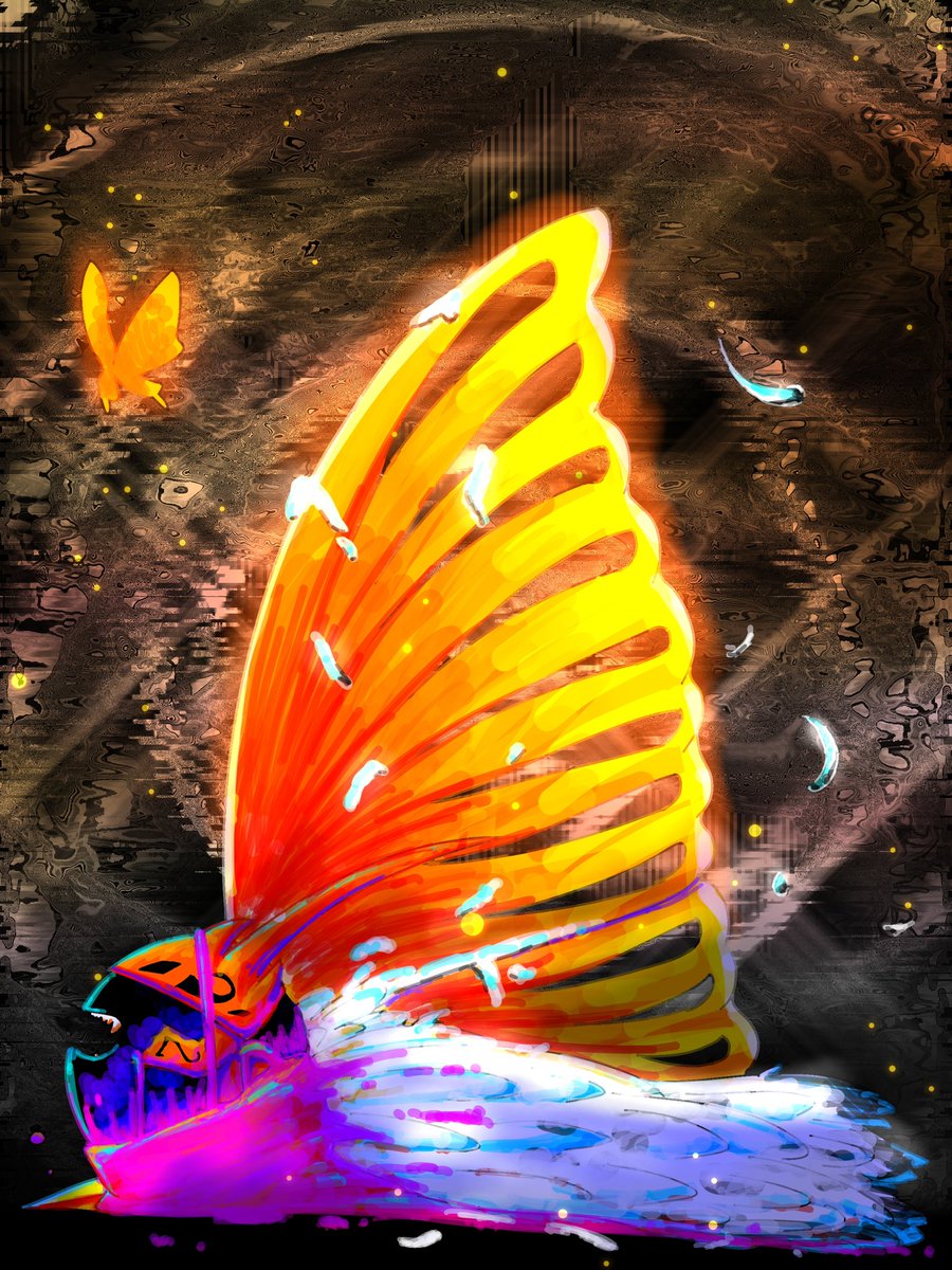 salmon_327's tweet photo. 再掲
組曲:星羅征く旅人
　第三楽章:哀と渾天の翼
#カービィ　#イラスト https://t.co/y6PNf6RGT0