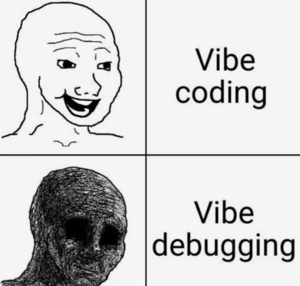 shana__45's tweet photo. Story of every vibe coders https://t.co/D8wNalVzTX