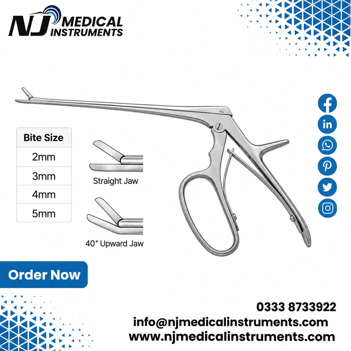 enterprises_nj's tweet photo. Ferris-Smith Disc Rongeur
βοΈ High-Quality Stainless Steel
βοΈ Comfortable Handling
π Worldwide Shipping
π Order Now: https://t.co/QClZMACuuG
π© info@njmedicalinstruments.com | βοΈ +92 333 8733922
#FerrisSmithDiscRongeur #SpineInstruments #SurgicalInstruments https://t.co/L0fyVbTtie