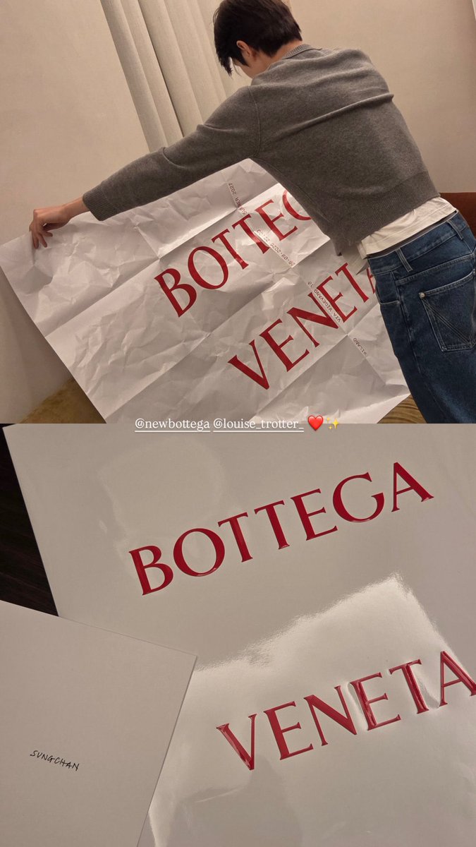 mepuppieyou's tweet photo. ตื่นเต้นแล้วคับ ㅠㅠ♡ 

#BottegaVenetaSS27xSUNGCHAN
#BottegaVenetaSummer2027 https://t.co/6WQNrFdXNg