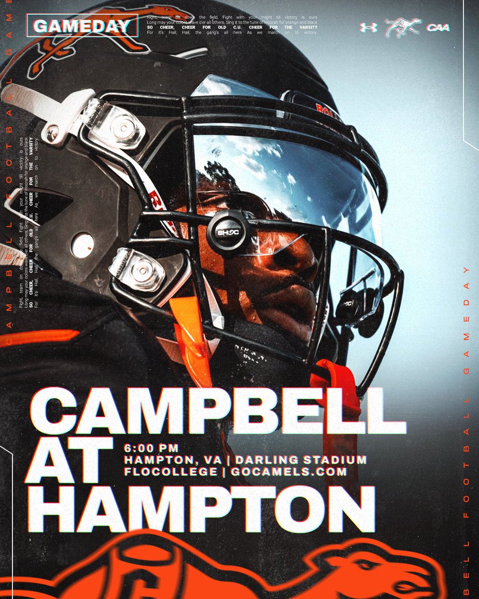 GoCamelsFB's tweet photo. Game Day No. 2⃣0⃣0⃣

No. 22 🐪 at 🏴‍☠️

📺 Watch (@FloCollegeFB) https://t.co/WGDCcqvciq
📻 Listen (https://t.co/PGJE53y17p) https://t.co/0gBr8rWrPh
📊 Live stats https://t.co/LwXOyDxQel

#FightAsONE | #RollHumps 🐪🏈 https://t.co/rmdCgbrlSa