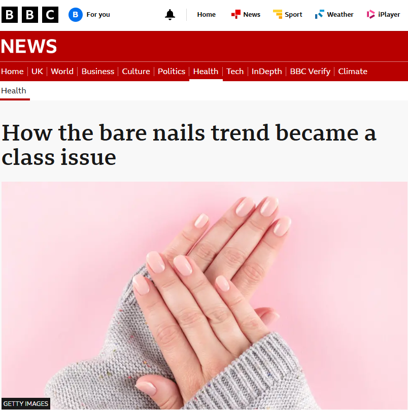 BasilTheGreat's tweet photo. What's racist today?

Oh... the BBC are saying that women who don't paint their nails are "WHITE SUPREMACISTS" https://t.co/uXIuUCqvQR