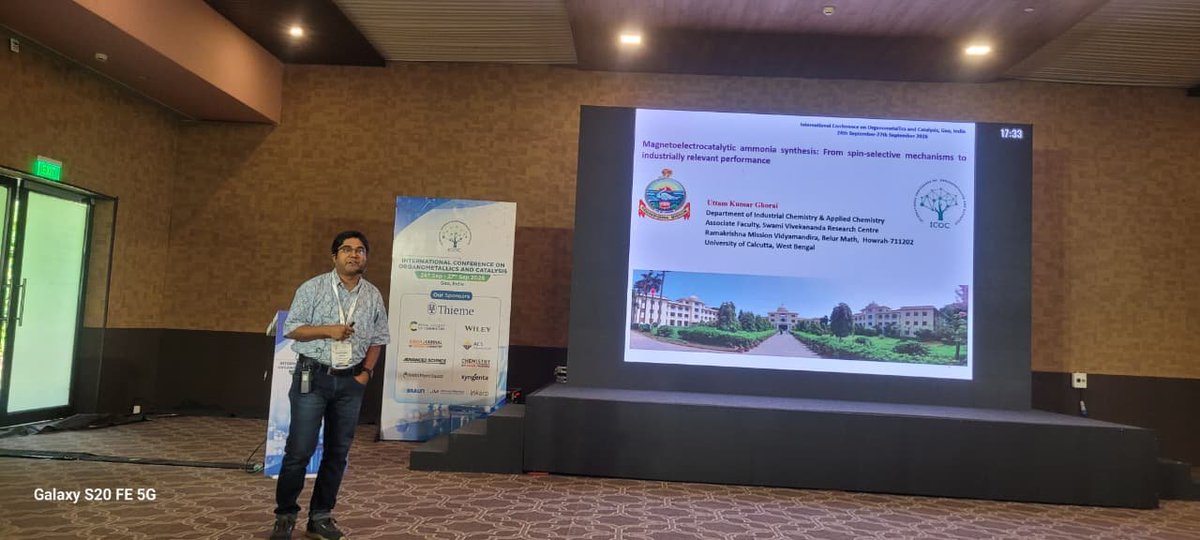 icoc_2026's tweet photo. 🎤🔬 Ideas, insights, and exciting chemistry! Prof. Uttam Kumar Ghorai @MMPLab_Belur is presenting an engaging Invited Lecture at #ICOCIV2026, offering fascinating perspectives and new scientific insights. ✨ https://t.co/WQM3rEcloa