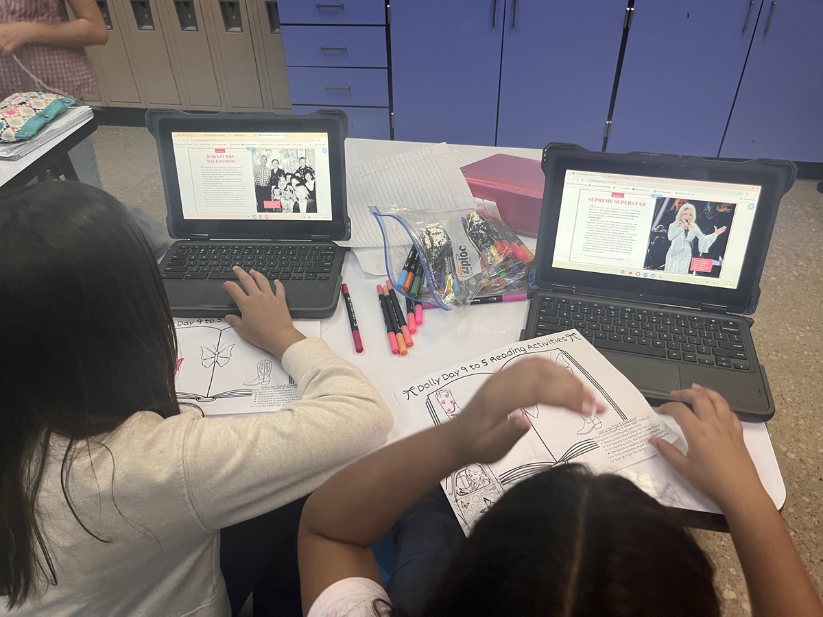 LBJelementary's tweet photo. Ms. Josselet’s 5th Graders reading online! Knights ♥️ to read and have enjoyed learning about the Great Dolly Parton! 🦋
Read 3 Big Texas Read In⭐️ #Read3ReadIn #HEB 📚♥️ #DollyDay2026
@LBJelementary @EctorCountyISD @HEB @HEBexcellence https://t.co/i5CgLGjHFS