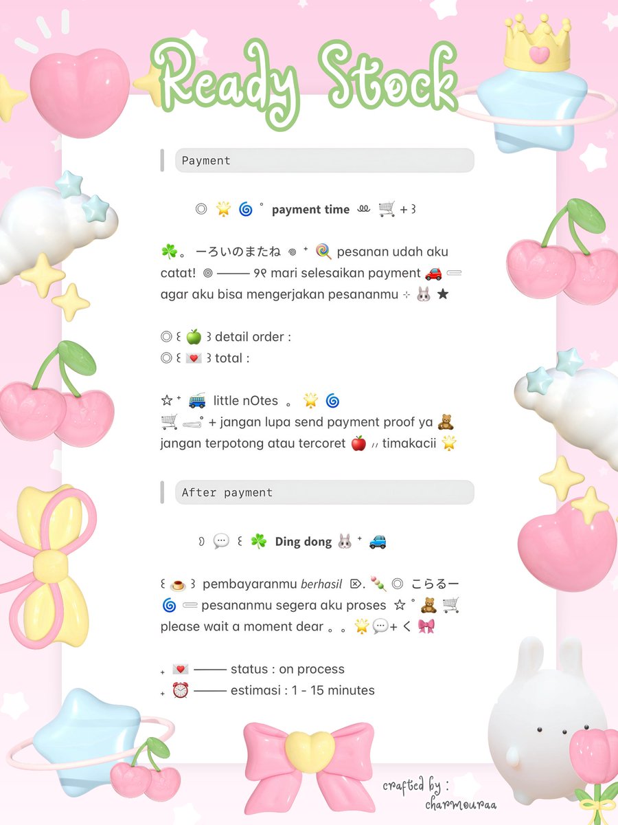 charmouraa's tweet photo. ◎ ꔛ ˚ help repost? thank you 🎀 💬

🍏 gusyyy aku bawa ☘︎ 2 wording payment &amp; after payment  ៸៸ 👛 𓊔 👚 price only @ 10.000 𖠗 ⁺ 🍪🐰 bisa kamu jemput by dm atau wassap 💬  ーこらいと。。
#zonauangㅤ https://t.co/GgStaUQk92