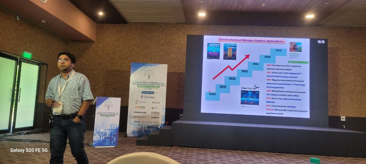 icoc_2026's tweet photo. 🎤🔬 Ideas, insights, and exciting chemistry! Prof. Uttam Kumar Ghorai @MMPLab_Belur is presenting an engaging Invited Lecture at #ICOCIV2026, offering fascinating perspectives and new scientific insights. ✨ https://t.co/WQM3rEcloa