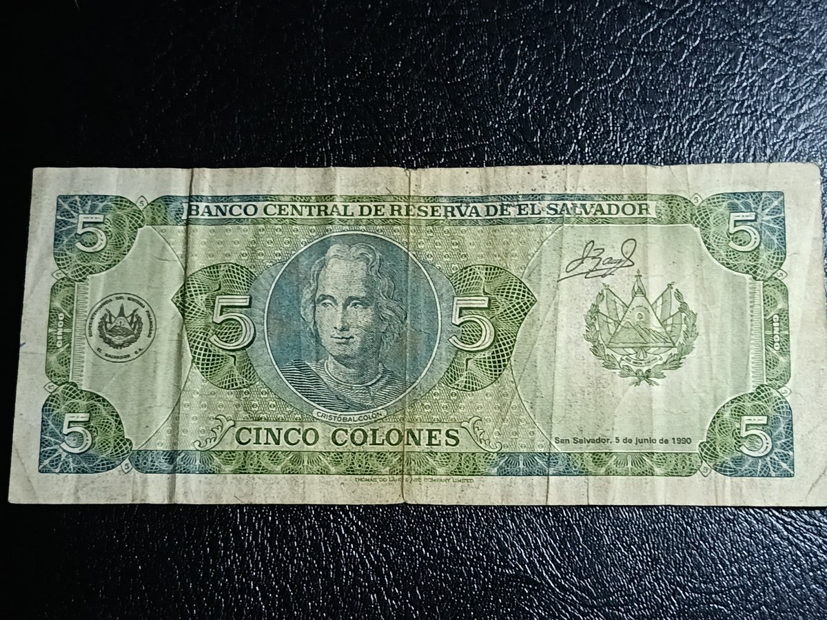 LitzardoRivas's tweet photo. 🇸🇻#ElSalvador Billete de 5 colones, año 1990. #Notafilia

Para que alcanzaba 5 colones. https://t.co/hHAjezjcRo