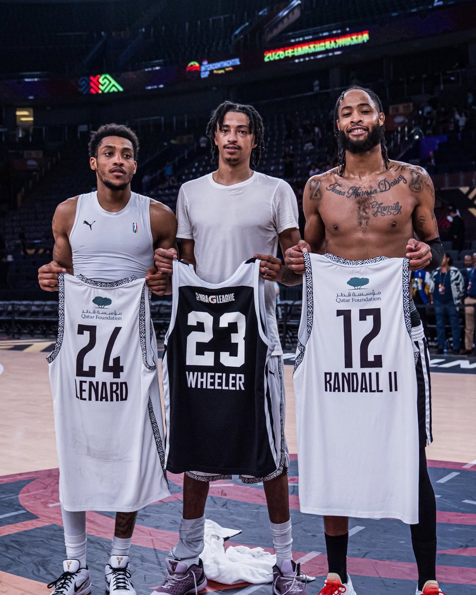 theBAL's tweet photo. Rivals for 40 minutes. Respect after the final buzzer. 🤝 https://t.co/RKJztI8ILm