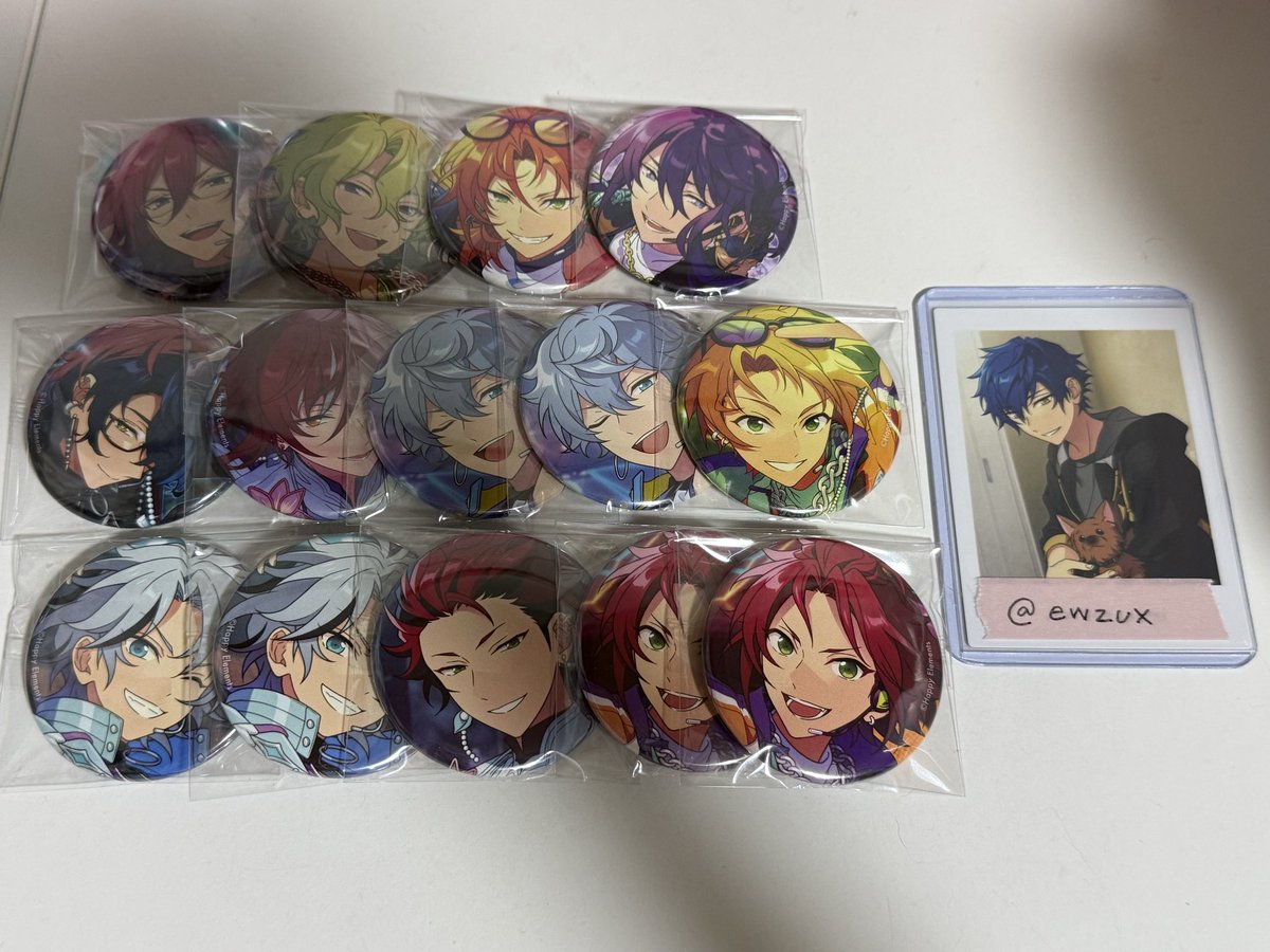 ewzux's tweet photo. 【交換】あんさんぶるスターズ！！ あんスタ コレクション 缶バッジ 2026 Jun Idol Casual

求: ジュン 同異種  or 定価+送料
譲: 神崎颯馬 滝維吹 遊木真 瀬名泉 月永レオ 衣更真緒 青葉つむぎ 七種茨 逆先夏目 鬼龍紅郎 巴日和

当方比率違い◎

郵送希望📮
お気軽にお声掛けください https://t.co/BD9JHG6Fjd