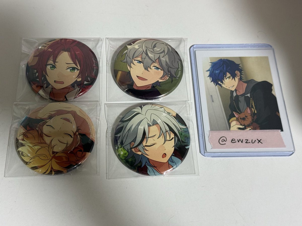 ewzux's tweet photo. 【交換】あんさんぶるスターズ！！ あんスタ コレクション 缶バッジ 2026 Jun Idol Casual

求: ジュン 同異種  or 定価+送料
譲: 神崎颯馬 滝維吹 遊木真 瀬名泉 月永レオ 衣更真緒 青葉つむぎ 七種茨 逆先夏目 鬼龍紅郎 巴日和

当方比率違い◎

郵送希望📮
お気軽にお声掛けください https://t.co/BD9JHG6Fjd