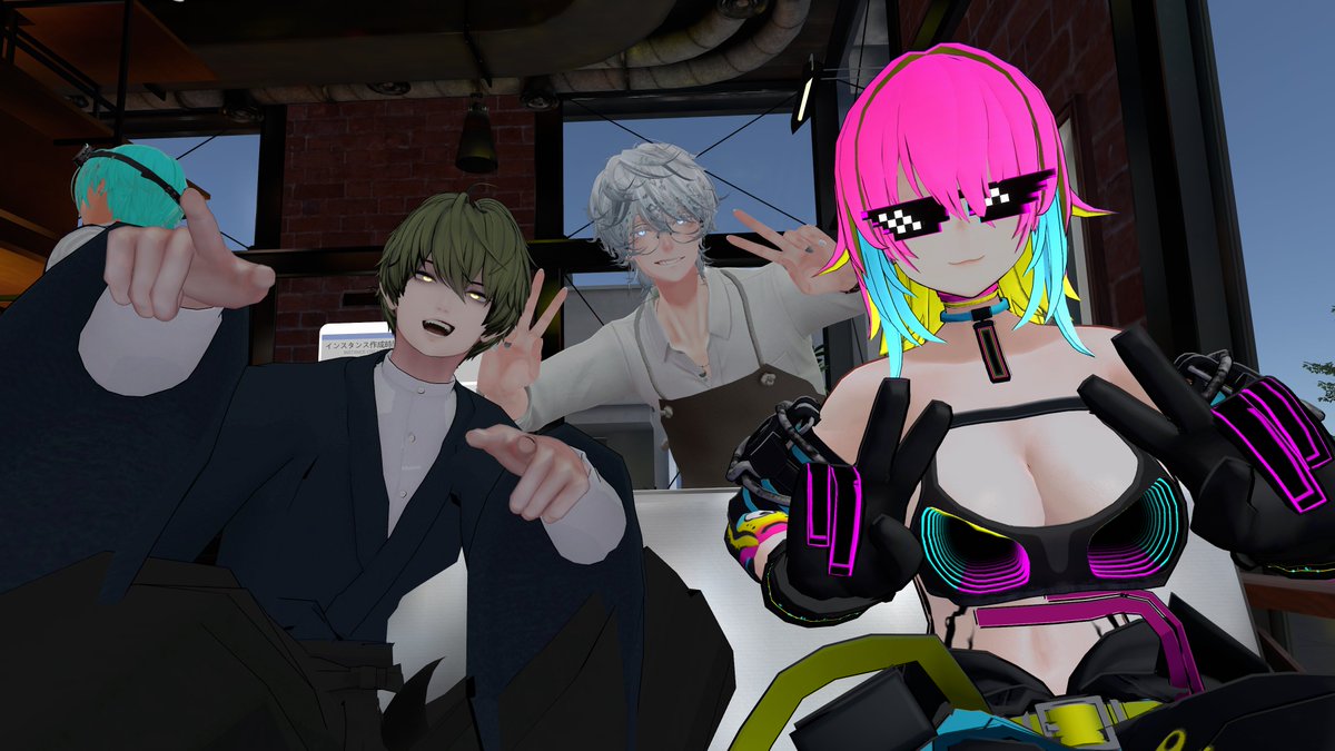 _kimiri_'s tweet photo. 先日は #CafeHive_VRC にお越しくださりありがとうございました～！！！連休中の過ごし方や転職について等リアル寄りなお話をたくさんお聞きしました☕
アフターでも先輩店員達にご挨拶ができてタイミーさんは大満足でした、また次回お手伝い時もよろしくお願いします～🫡 https://t.co/O9gKx89fT0