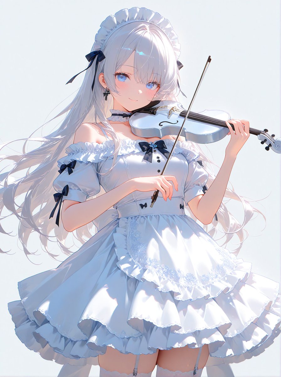 wackee_san_ai's tweet photo. バイオリン白メイドちゃん🎻🤍
#AIイラスト https://t.co/p0LRln01a0