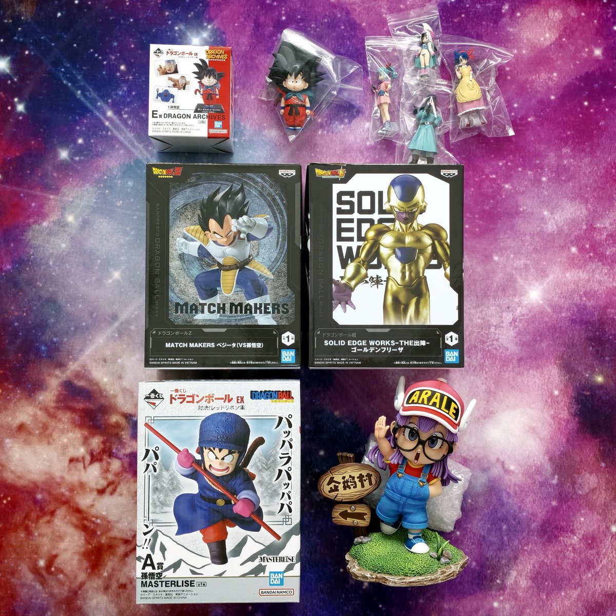 vicdbz's tweet photo. Más figureo Dragonbolero, esta vez con estáticas de gancho, de Kuji, gashapas e incluso una resinica de Arale.
#DragonBall #DrSlump #Gashapon #Figureo #Adquisiciones https://t.co/JJcH4LcoZy