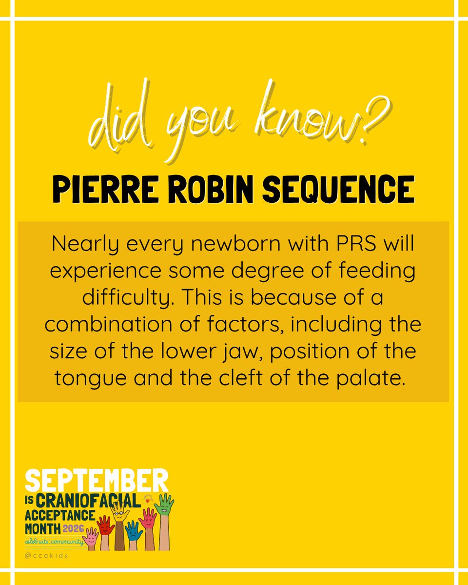 CCAKidsTweet's tweet photo. 𝐃𝐈𝐃 𝐘𝐎𝐔 𝐊𝐍𝐎𝗪?⁣⁣
#PierreRobinSyndrome

𝘏𝘢𝘱𝘱𝘺 #cam2026, 𝘵𝘢𝘨 𝘶𝘴 𝘪𝘯 𝘺𝘰𝘶𝘳 𝘤𝘦𝘭𝘦𝘣𝘳𝘢𝘵𝘪𝘰𝘯𝘴 𝘢𝘯𝘥 𝘴𝘵𝘰𝘳𝘪𝘦𝘴 𝘵𝘩𝘪𝘴 𝘮𝘰𝘯𝘵𝘩! #𝘊𝘊𝘈𝘒𝘪𝘥𝘴⁣⁣ #CamReflect
⁣⁣-—⁣
⁣
DONATE AT:⁣
https://t.co/5fcbRUFq6a  https://t.co/W9P5fQJPZn