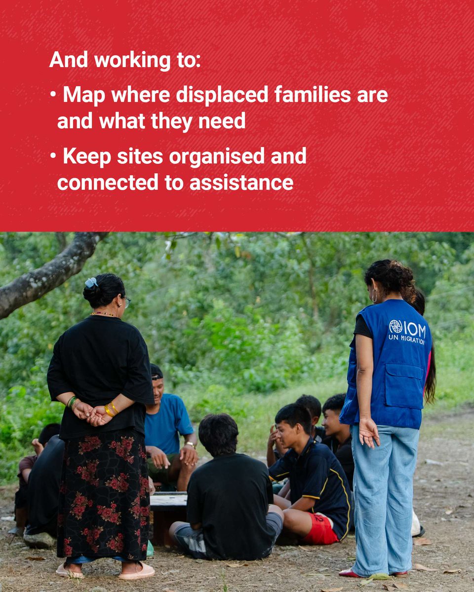 UNmigration's tweet photo. One month after devastating floods struck #Nepal, families are still navigating the aftermath. 

Alongside the Government of Nepal, IOM supports displaced families with shelter, essential household items and medical supplies, helping identify where people are and what they need. https://t.co/uAIlZXFYD6