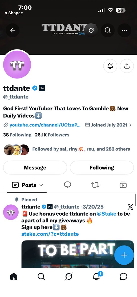 kiesharapz's tweet photo. @_ttdante @Stake notifsss on brotherrr 🐻 !!

stake : yeshlovescy https://t.co/frT8szGn8T