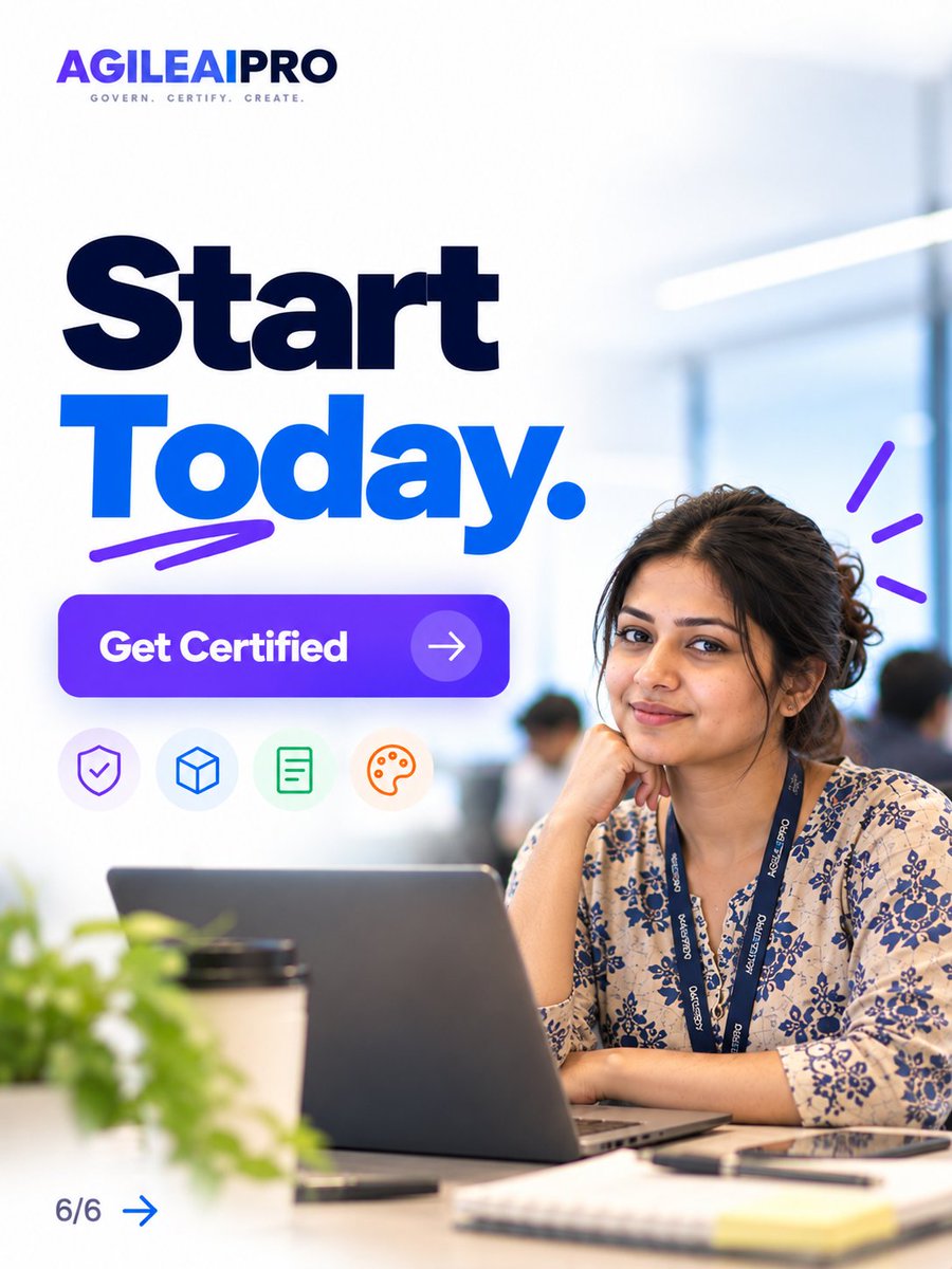 agileaipro's tweet photo. AgileAiPro certifications are built for people who want to apply AI in real work — not just understand the theory.
Explore AgileAiPro certifications → https://t.co/VqM0PwmT0M
#AgileAiPro #AICertification #AIProfessionals #AILeadership #AITraining #FutureOfWork https://t.co/5KR0FKtaDo