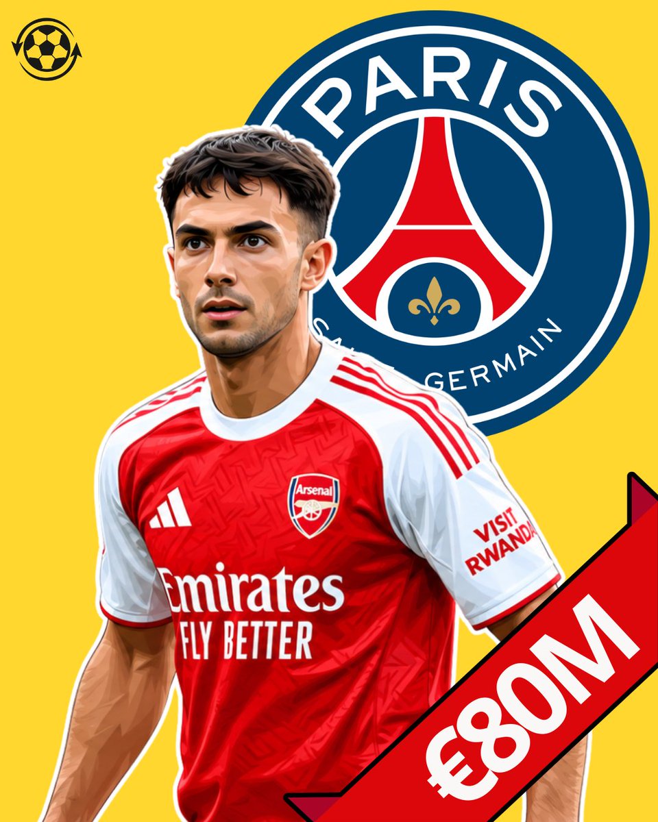 DeadlineDayLive's tweet photo. 🚨 Paris Saint-Germain are considering a move for Arsenal midfielder Martín Zubimendi, who is admired by Luis Enrique.

Arsenal are willing to listen to proposals worth around €80M for the Spain international.

PSG now view a deal as more achievable, despite Zubimendi previously being linked with a move to Madrid.

(Source: @elnacionalcat)