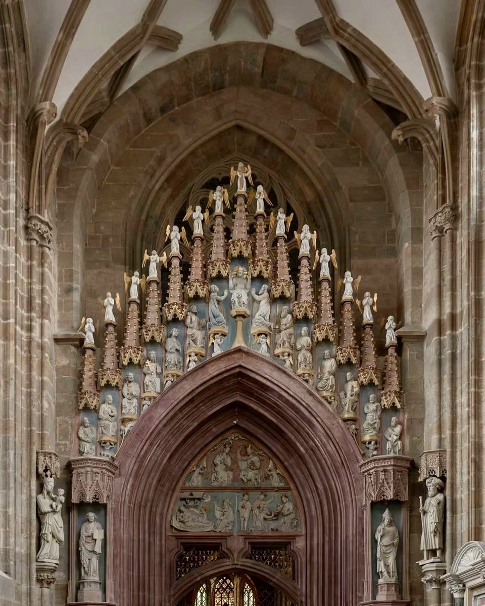 XMinaShohdy's tweet photo. The ornate portal to the Princes' Chapel (Fürstenkapelle) inside Meissen Cathedral in Saxony, Germany 🇩🇪 https://t.co/EWrLtmG01V