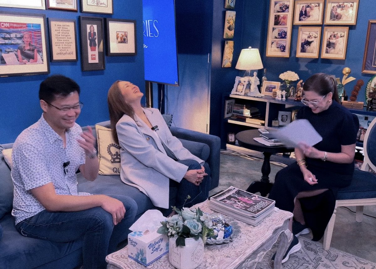 rshntvrs's tweet photo. happy 100k views!!! 

i think it’s so perfect that their first interview was with tita p because she was able to deliver such a well-balanced interview. from questions about the impeachment, their legislative work, the bills closest to their hearts, and their plans for 2028, to of course, winri. 

tita p is also someone they’re really comfortable with, and i love how she created a light and easy environment for them to just relax, talk, laugh, and be themselves. 

and just look at how happy the three of them are!!!! it really felt like everyone was having such a genuinely fun time. 🥹

tita p, you’re the best. thank you!! 🫵