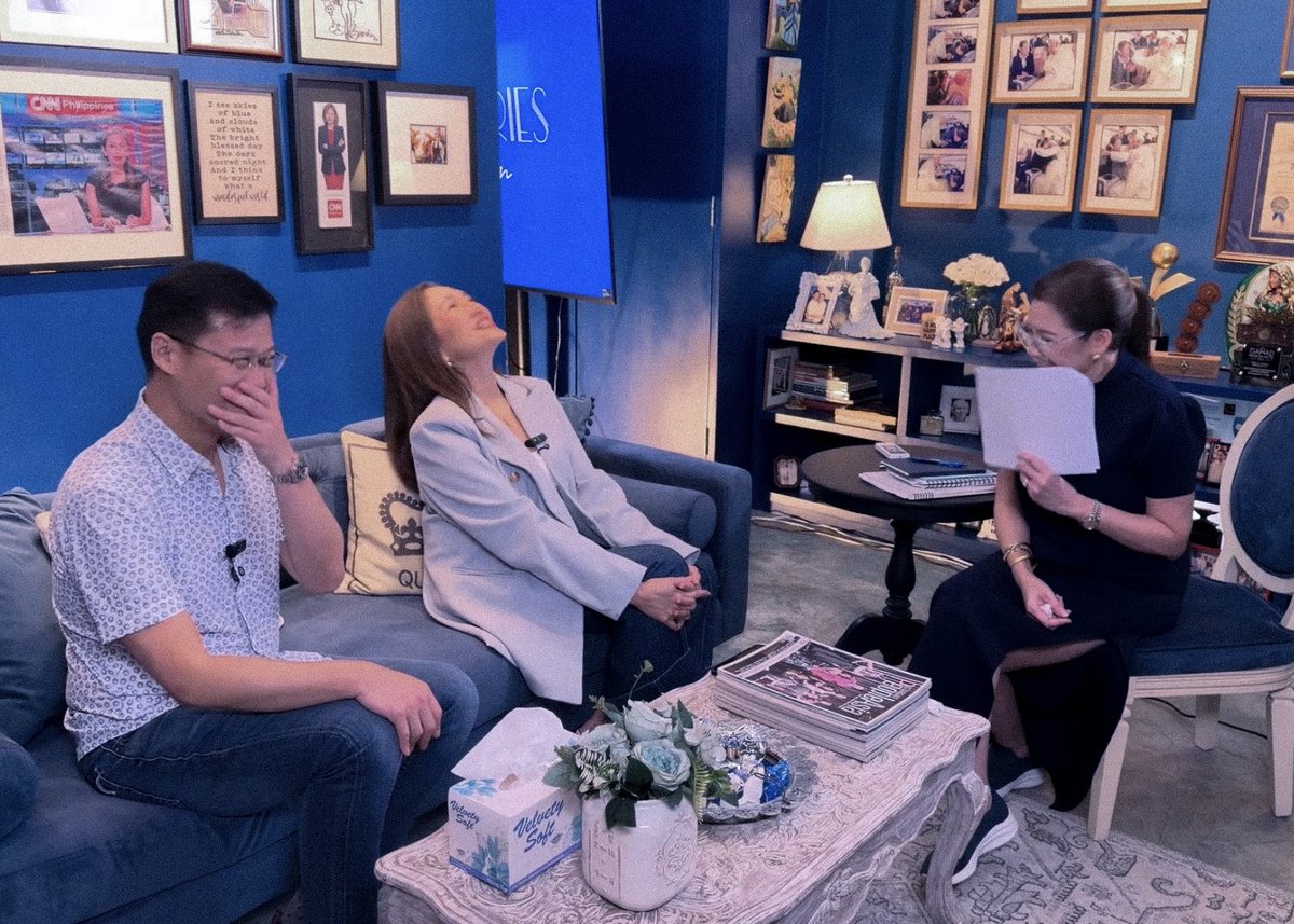rshntvrs's tweet photo. happy 100k views!!! 

i think it’s so perfect that their first interview was with tita p because she was able to deliver such a well-balanced interview. from questions about the impeachment, their legislative work, the bills closest to their hearts, and their plans for 2028, to of course, winri. 

tita p is also someone they’re really comfortable with, and i love how she created a light and easy environment for them to just relax, talk, laugh, and be themselves. 

and just look at how happy the three of them are!!!! it really felt like everyone was having such a genuinely fun time. 🥹

tita p, you’re the best. thank you!! 🫵
