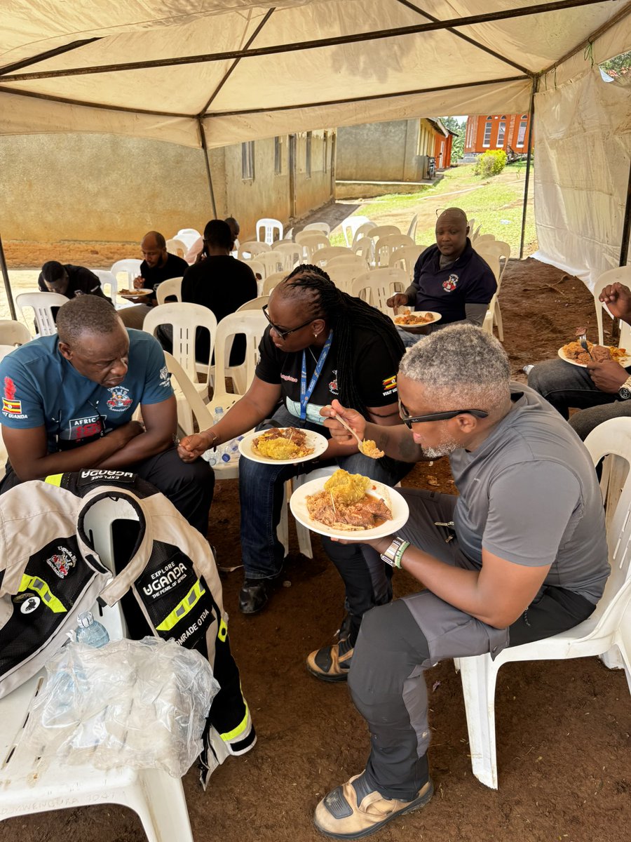 Comrade_Otoa's tweet photo. Today I joined over 100 biker comrades and hundreds of people from all over East Africa to pay tribute to our comrade Dr. Steven Asiimwe. A great guy with the heart for adventure. He accomplished so much in such a short time and did so many things many of us wish we even tried. 
The numbers of people who have shown up and shared about his accomplishments make me believe, if you do life right, one life is all you need. 
Rest in peace Comrade. Ride with the Angels. 🙏🏿