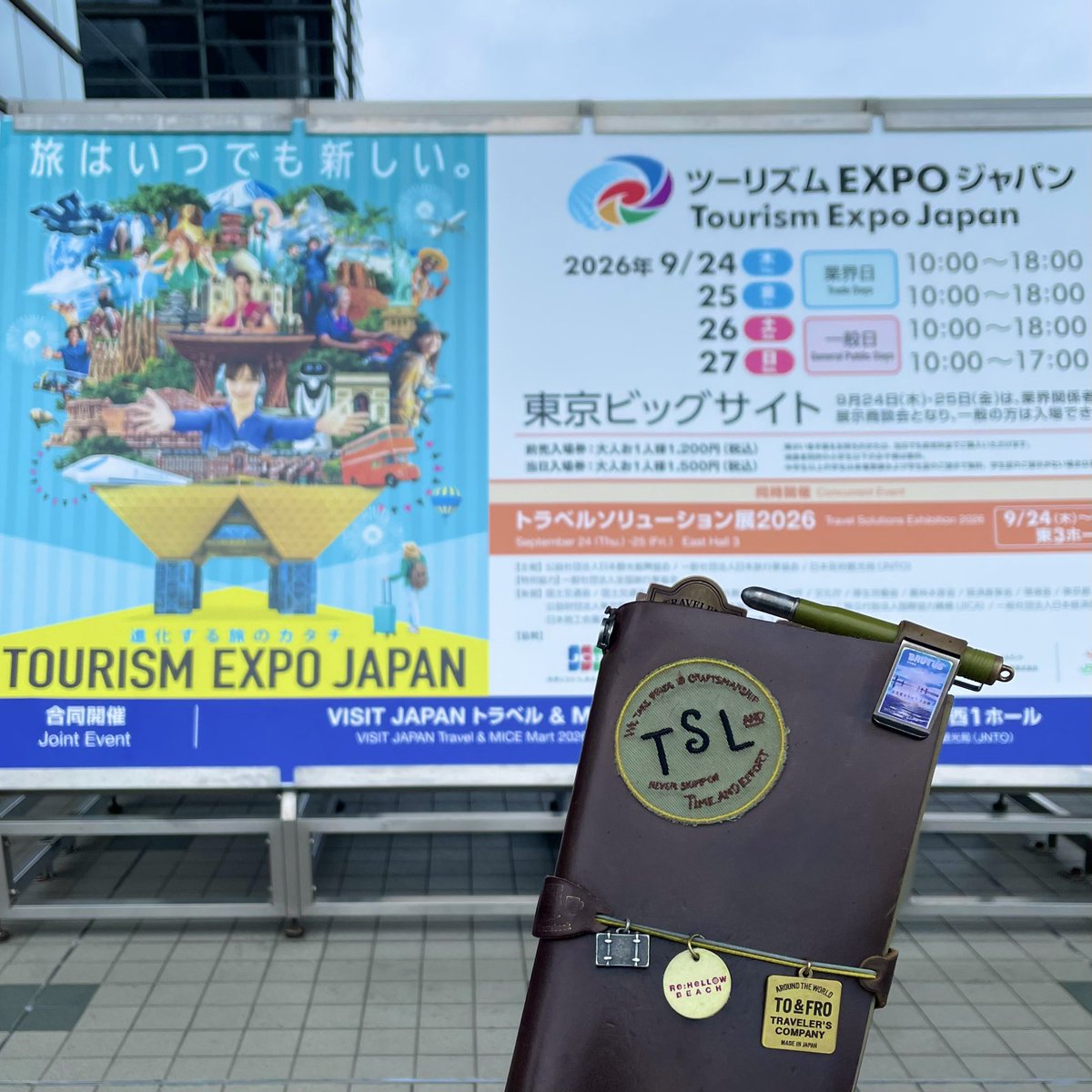 tnr_stamp's tweet photo. ☺️旅の祭典初参戦✨
#ツーリズムEXPOジャパン
#トラベラーズノート
#HaveaNiceWeekend https://t.co/0qQH77TcS7