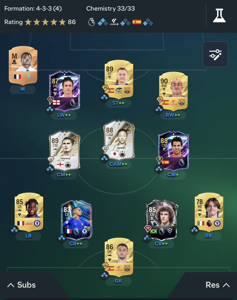 Willscowing11's tweet photo. @Futdonk Was meant to be Chelsea p&amp;p but then packed yamal https://t.co/8UabzCcDJS