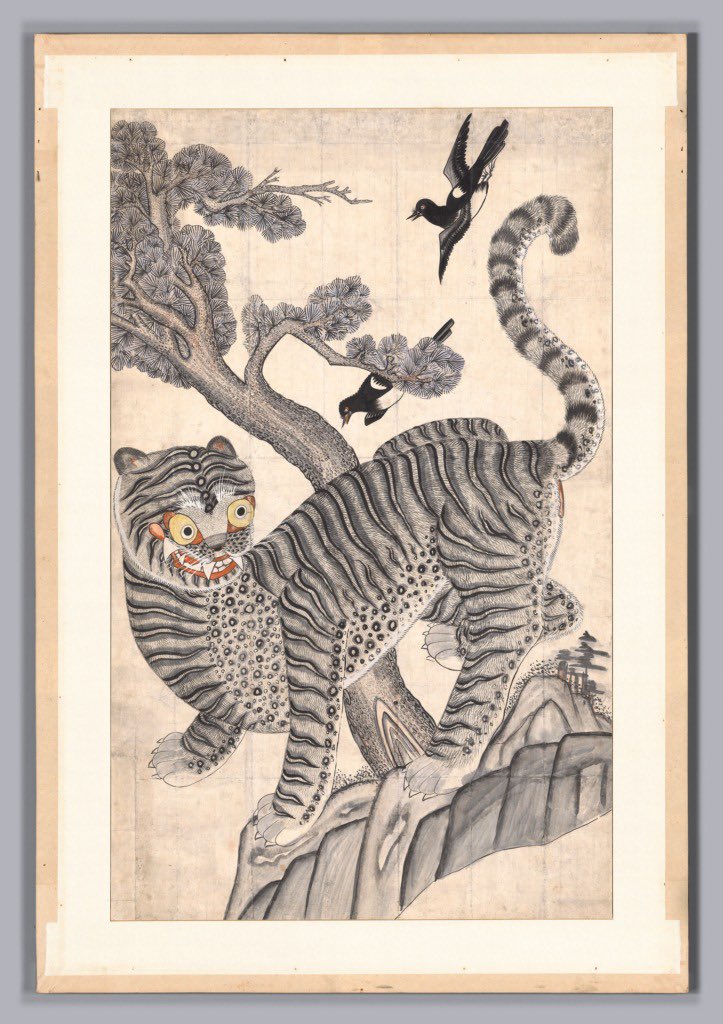 Jullllka19's tweet photo. “So basically in korea Tiger is considered a Mountain God..”

Theory by @raixjakey_ 🫢🩵