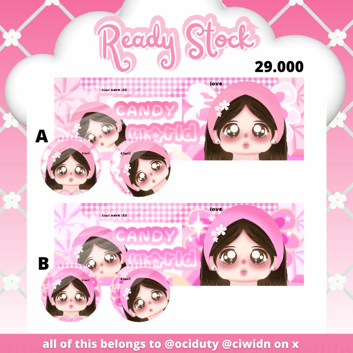 ociduty's tweet photo. .   .   🍥⭐️ HELP RT YA! MAACI ^^

๑ ㅤֶָ֪‌ㅤ⌗ hi semua, aku ada 4 layout chibi ready stock! ㅤֶָ֪‌   avail bundle dengan qr deco &amp;&amp; wallpaper ya >__< 🍡🥛 mari jaj4nk! . .  ۪   ݁    🪞🩷📎ㅤֶָ֪‌ㅤ
 
 ۪   ݁    ⠀ʚ –  #bealanja   🧁.    𝆹 https://t.co/E6OwYT2GKn