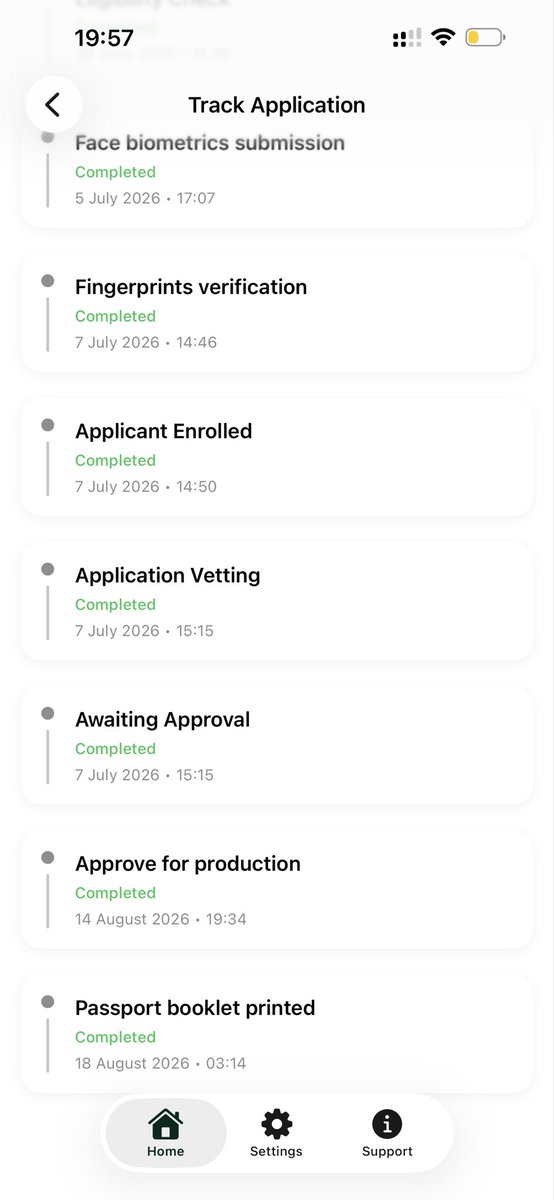 Damife97's tweet photo. @nigimmigration My passport has reportedly been printed since the 18th of August but has not been sent despite sending across my postal order and pre addressed envelope.
Please can this be looked into ?

Still no update on this https://t.co/Ur9RQFsG2t