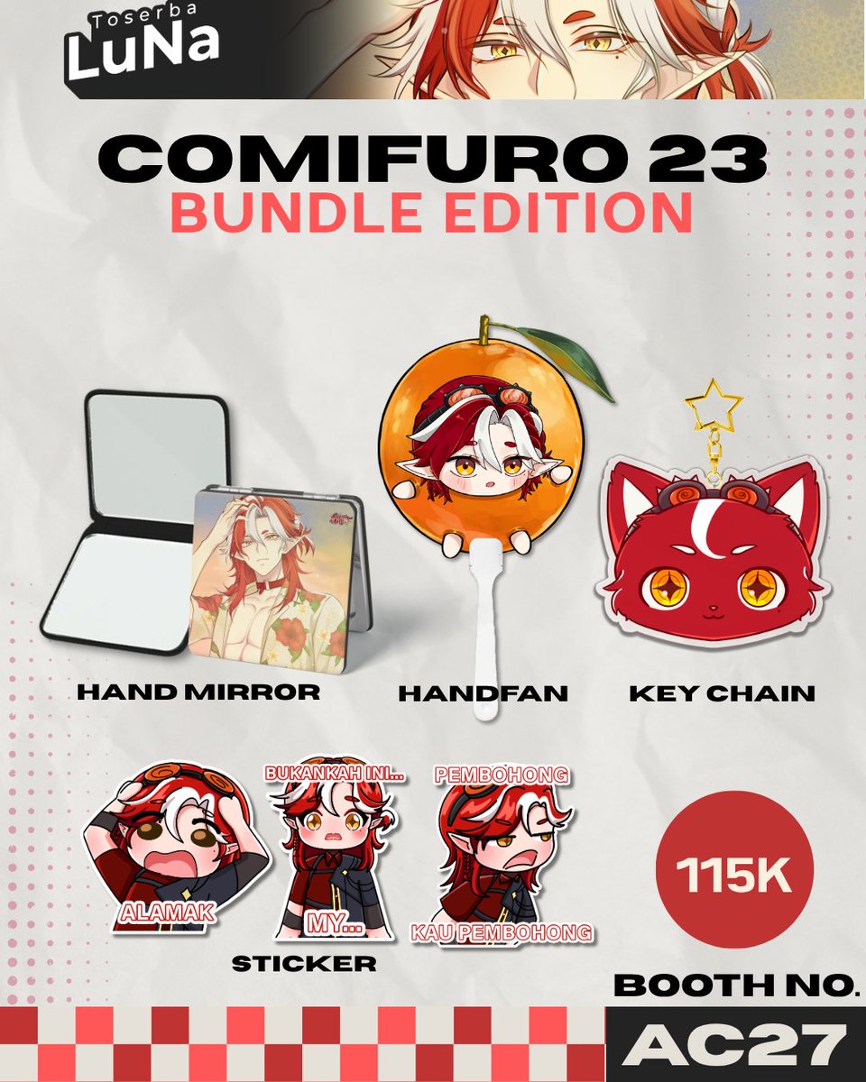 Juleanjule_vt's tweet photo. 🌙PRE-ORDER MERCH TOSERBA LuNa TELAH DIBUKA🌙
"Kapan open PO merch CF23?"
lah ini dah bukaa wkwk
yuk cus markucus di kepoin dan di beli
SENIN HARGA NAIK SOALNYAA
Periode : 24 September - 7 Oktober 2026
Form : https://t.co/I8EF5pkw4g
#CF23PO #Comifuro23 #VtuberID https://t.co/W0uJsDbfuB
