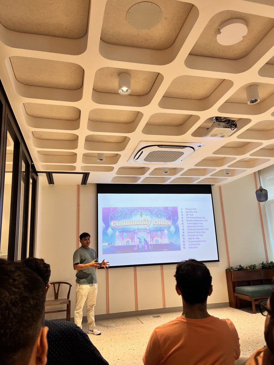 SiddKanawade30's tweet photo. Just attended MIP-19: Road to Devcon, ETHGlobal by @ethmumbai! 

Great insights into Devcon 8 and ETHGlobal Mumbai coming up later this year. Stepping into Web3, meeting awesome people, and geeking out over the tech ecosystem has been an incredible experience.
  #Web3‌‌ https://t.co/MbxXgSmI7j