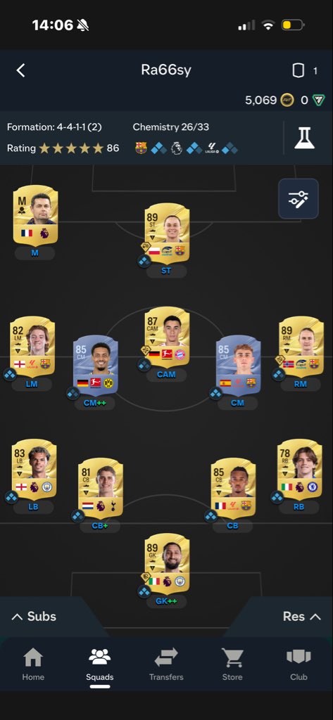 rssyy16's tweet photo. @FUT_Z5 عطني تقييمك التشكيله و من اجيب لعيبه ابي تناغم https://t.co/R3nODQ79aO