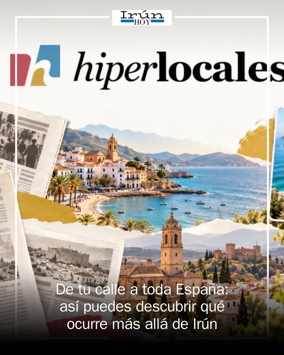 IrunEdon's tweet photo. 📰 De una calle de Irún a cualquier rincón de España. Hiperlocales reúne noticias, sucesos, patrimonio, vídeos y curiosidades de medios de proximidad. Busca tu municipio o descubre qué está pasando en otros lugares. #Hiperlocales https://t.co/bYJDDOGr8D https://t.co/yPxtFXy2DE