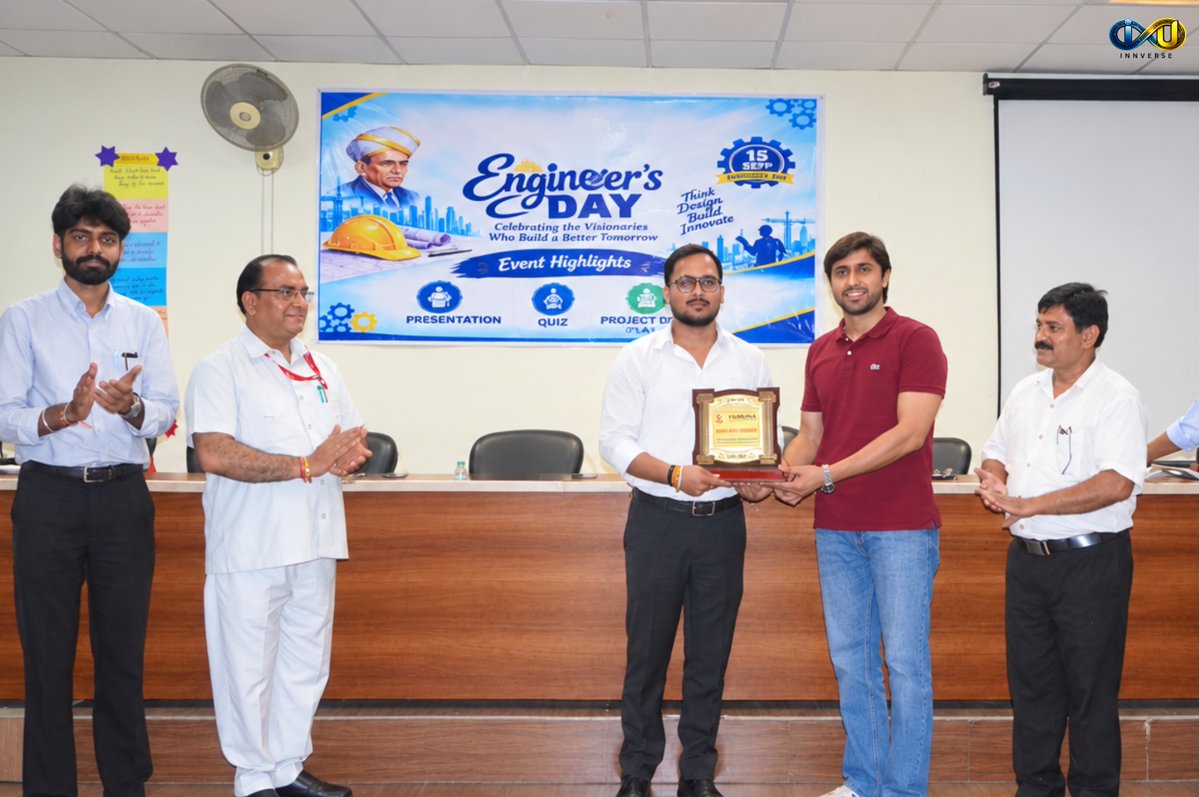 Innverseindia's tweet photo. 🤖💡 Celebrating Engineers’ Day with innovation!

Honoured to be invited as Chief Guest at Yamuna Group of Institutions and witness young minds turn ideas into real-world solutions. 🚀

Thank you for having us! 🙌

#INNVERSE #EngineersDay #Innovation #StudentInnovation https://t.co/VFlGhxOwpJ