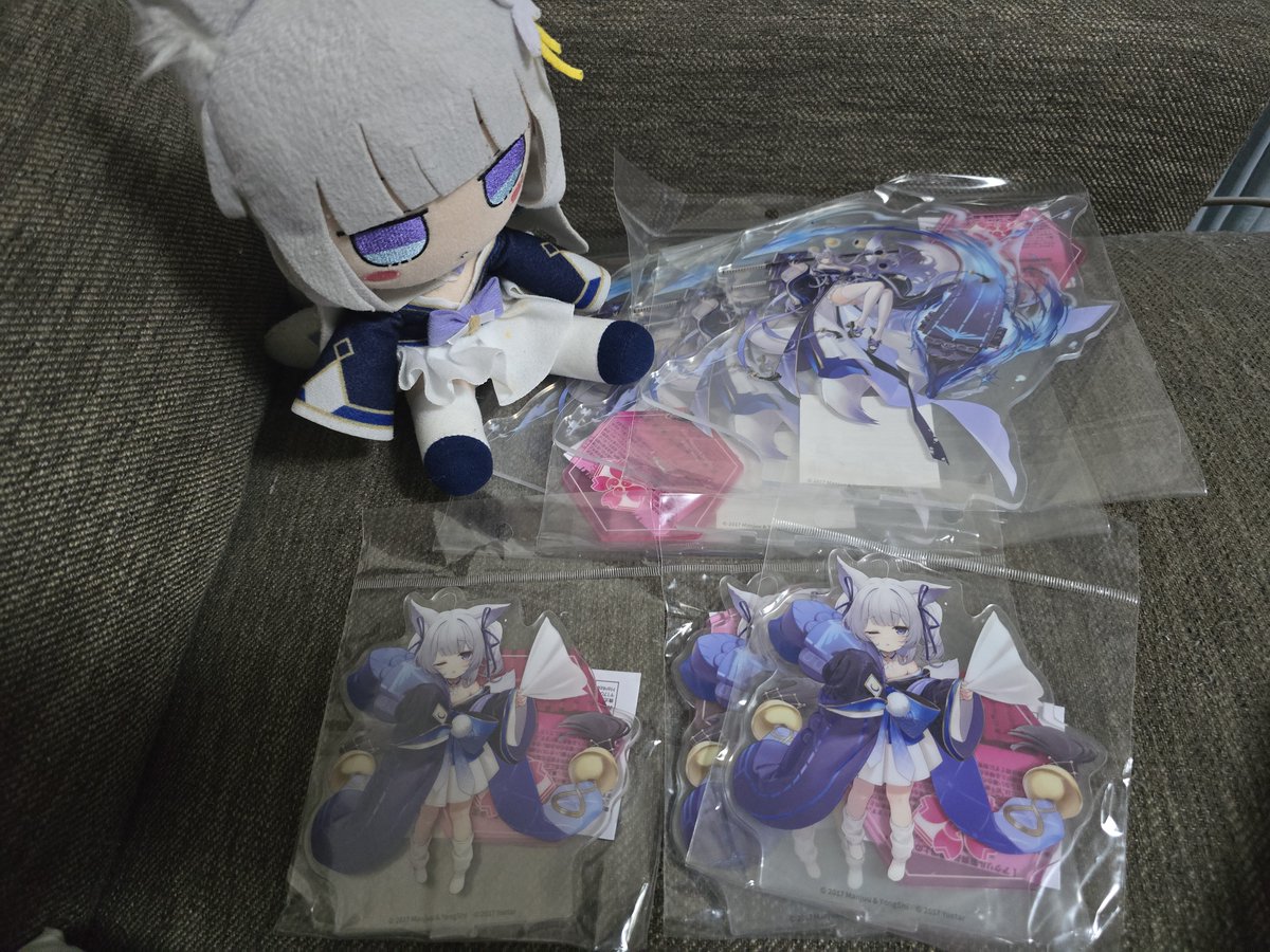 poteto123451's tweet photo. 今日の買い物。
秋葉原で信濃のアクスタ買ってきて、美容液とかは気になってたのを買ってきました。 https://t.co/POu1y6AlaC