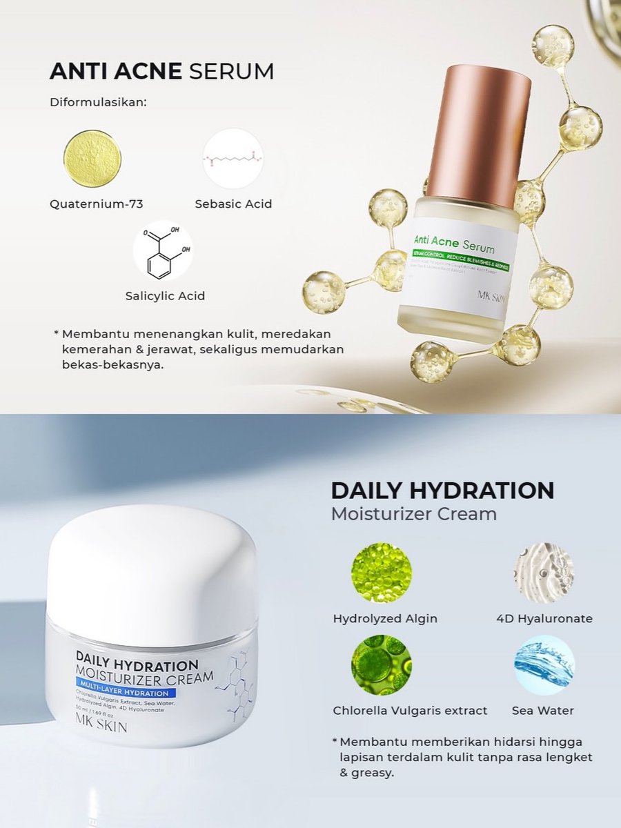 WondaGleitr5dk's tweet photo. Sometimes, your skin doesn’t need more products—it needs the right routine. Used in sequence, these products help keep skin comfortable, balanced, and ready for your daily activities. Simple routine, real care with MK SKIN. https://t.co/micnWDXLyu