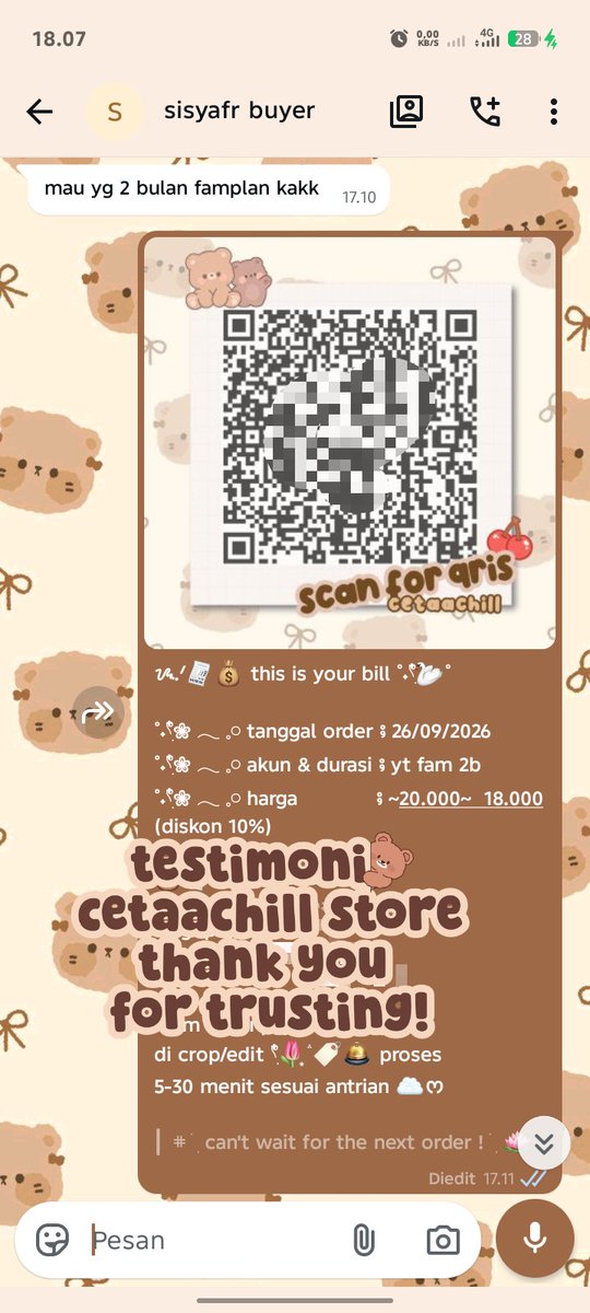 cetaaisseu's tweet photo. testimoni yt fam, masih ridi dur 1-3 bulan. promo 10% masih berlaku yuu #zonauang https://t.co/uCMdrT15hd