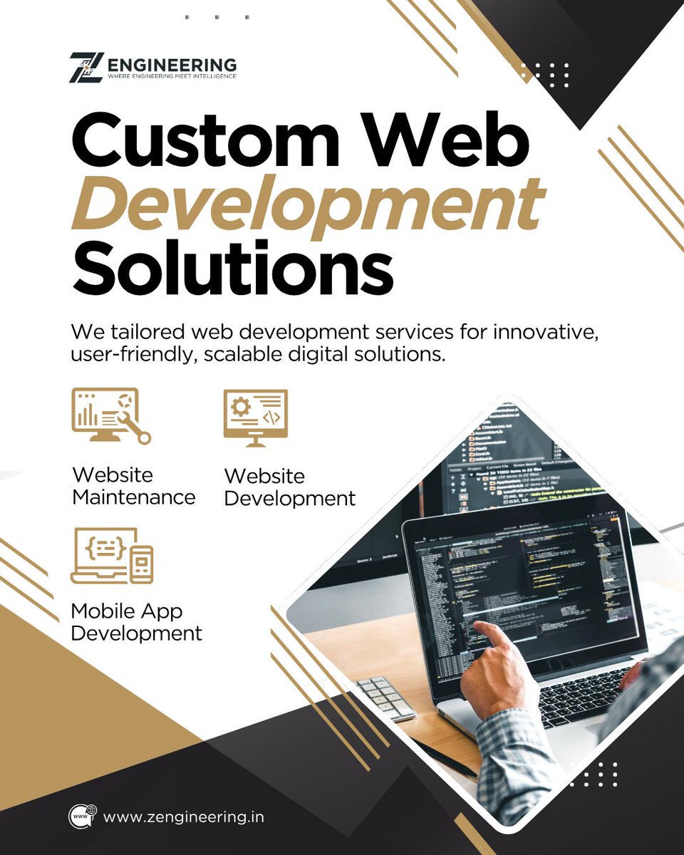 zengineering3's tweet photo. Your business isn’t one-size-fits-all. Your digital solutions shouldn’t be either. ZEngineering builds custom websites, mobile apps, and scalable solutions designed around your goals, performance needs, and growth.#WebDevelopment #CustomSolutions #BusinessGrowth #ZEngineering https://t.co/KKIe4LqNLx