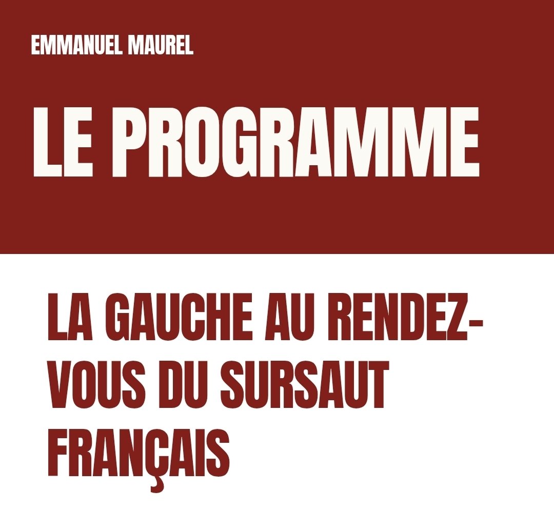 emmanuelmaurel's tweet photo. 🔴 PROGRAMME 
La Gauche au rendez-vous du sursaut français !
https://t.co/9grPDsFi1P

🖊 Je rejoins le comité de soutien : https://t.co/BpH0kTNp4r

🗳 POUR VOTER

J'adhère avant le 5 octobre à l'un des trois partis organisateurs :

@Gauche_RS  : https://t.co/ZPJhfrq7f5

@partisocialiste  : https://t.co/zC7QBZAGoH

@placepublique_  : https://t.co/aiF5EEx88M
 
ou directement à la primaire #Choisir2027 : https://t.co/gcxegDxEOs