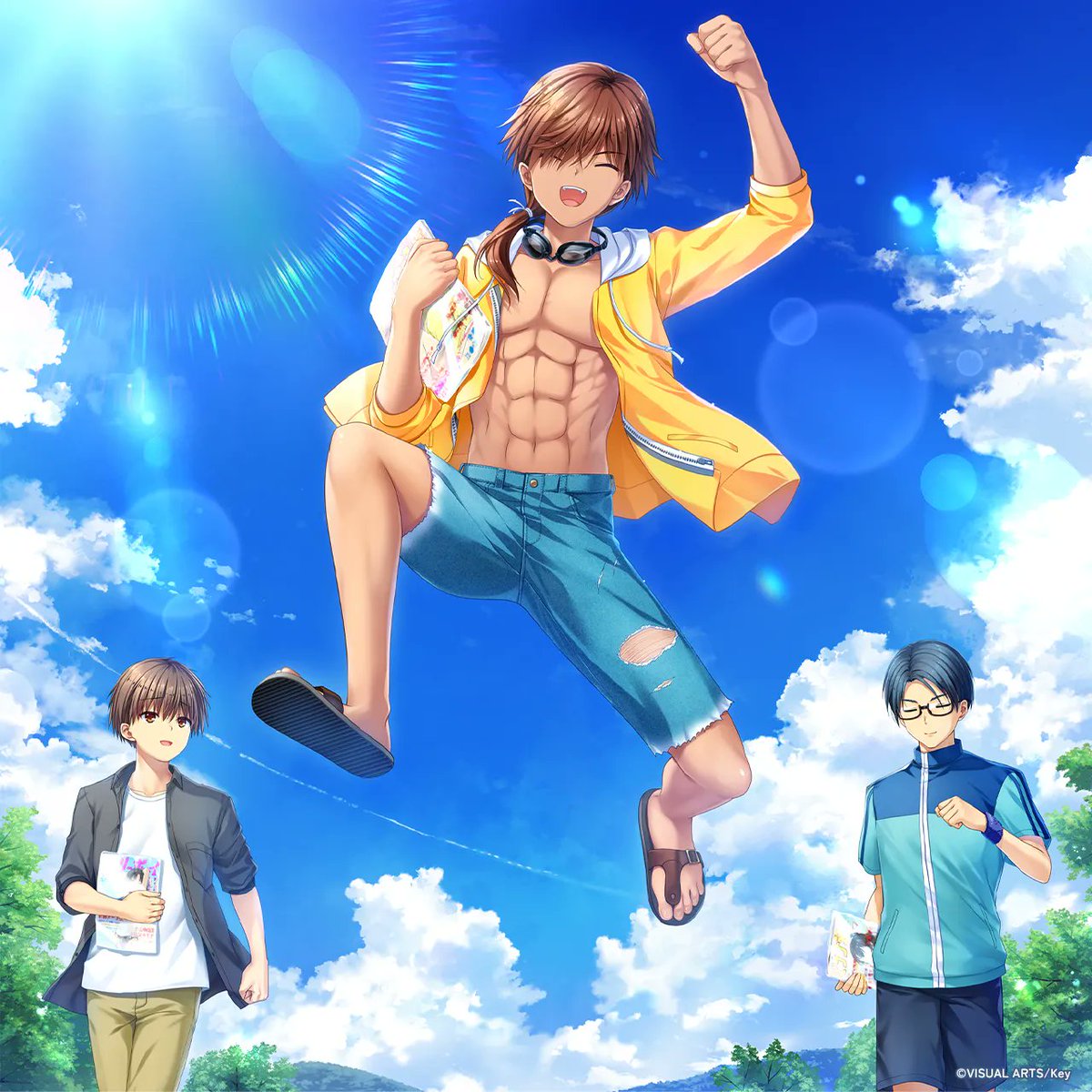 KaroshiMyriad's tweet photo. VISUAL ARTS/Key announced visual novel "Summer Pockets Sunnyside Stories" to release in Japan on December 18.

It will adapt 15 short stories into visual novel format as well as include a new story.

Director: yucchi
Producer: Touya Okano
Art: Na-Ga, Humuyun, Tsubasu Izumi, Yuunon Nagayama
Music: Shinji Orito, Shuuhei Oohashi, Taisuke Takanashi, Shouyu

OP Theme: "Luster piece" by Konomi Suzuki
- Lyrics: Yuu Niijima
- Composition, Arrangement: Shuuhei Oohashi

https://t.co/kw29Pl0PHa