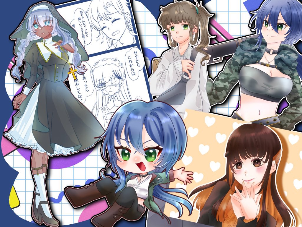 MAHO_runcha's tweet photo. こういう絵を描きます✍️ https://t.co/bQELCp2MCF