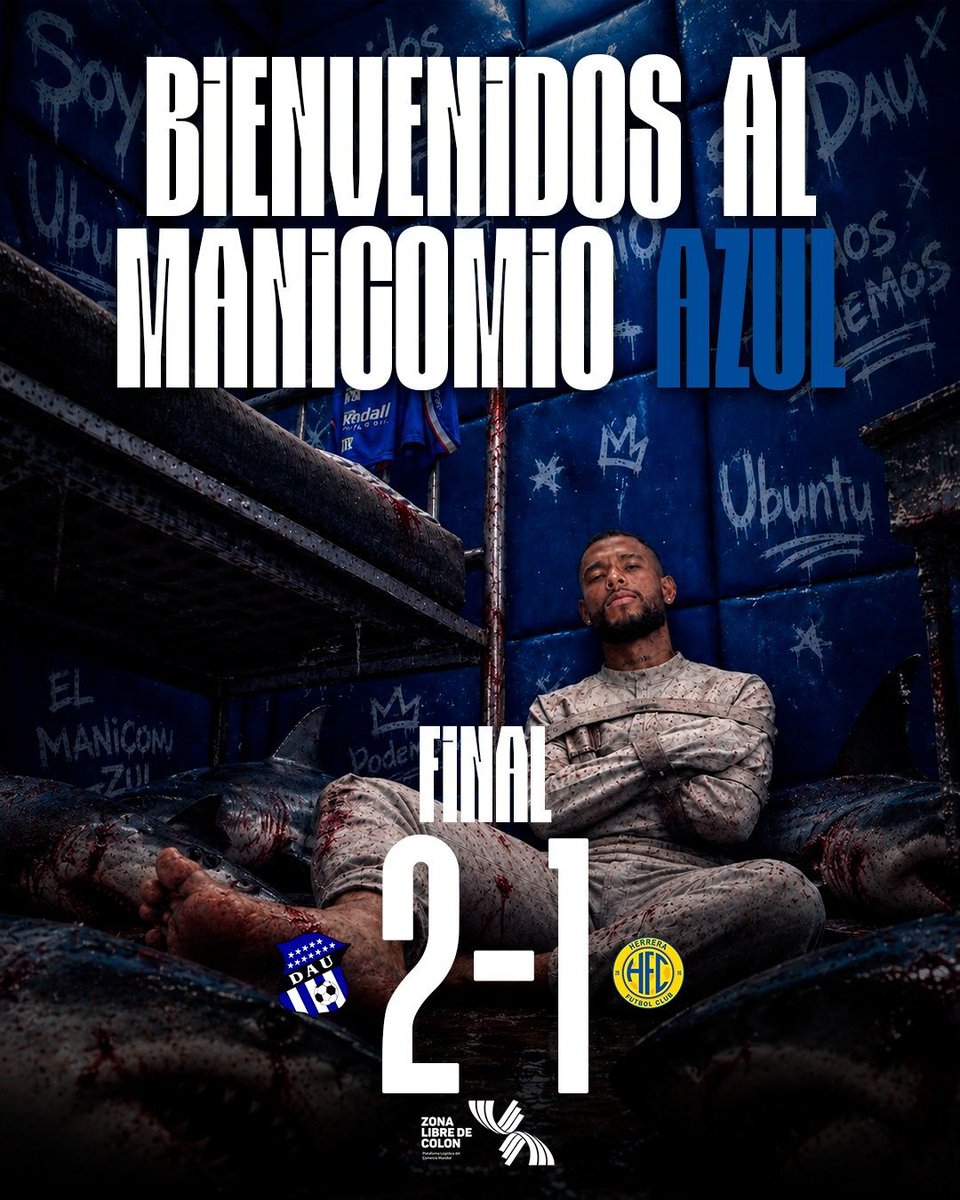 ArabeUnido_'s tweet photo. ¡Con 10 contra 11 hicimos respetar el manicomio azul!🔵 Tiburones herreranos la vivieron de terror en la costa atlántica de Colón😱🦈.

Goles DAU:
⚽#9 Juan Villalobos 
⚽#20 Rubén Collymore 

Jornada 1️⃣0️⃣ @LPFpanama
Apertura 2️⃣0️⃣2️⃣6️⃣ 

#SoyDAU💙 https://t.co/ZcykjavRqH